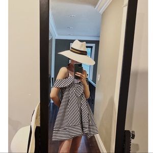 #strpe A shape dress